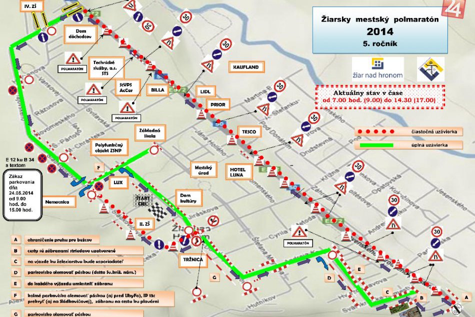 Žiarsky polmaratón: Tieto ulice budú zatvorené