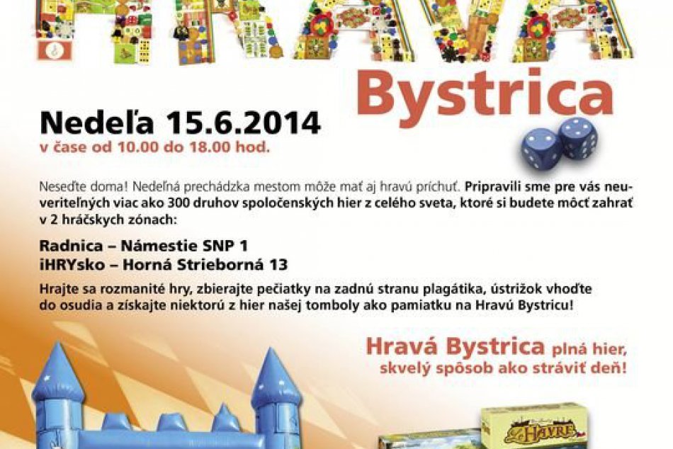 Hravá Banská Bystrica plná spoločenských hier