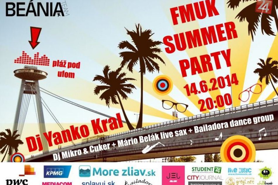 FMUK SUMMER párty na Pláži pod Ufom