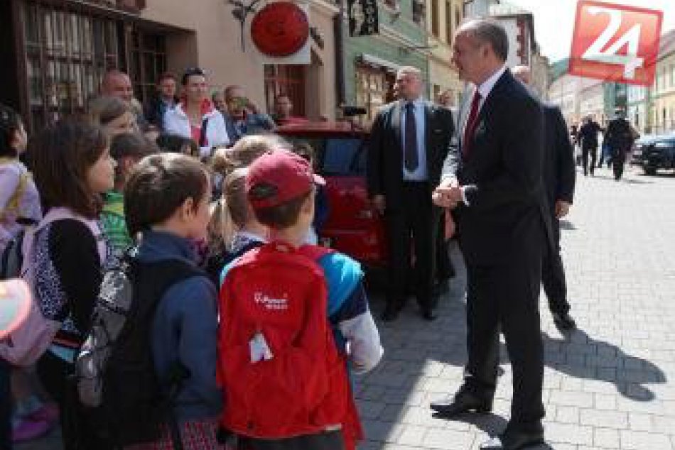 Andrej Kiska po prvý raz vo funkcii hlavy štátu navštívil Banskú Bystricu