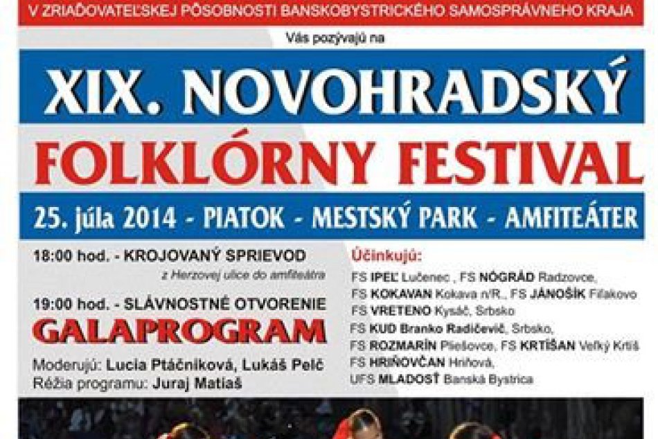 Medzinárodný novohradský folklórny festival Plagát