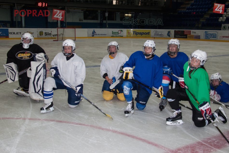 Východniarsky ženský hokejový tréning v Poprade