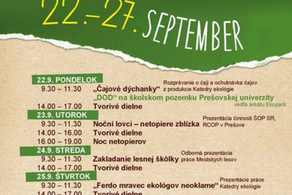 Ekofest 2014 je tu: Pozrite si program poduajtia