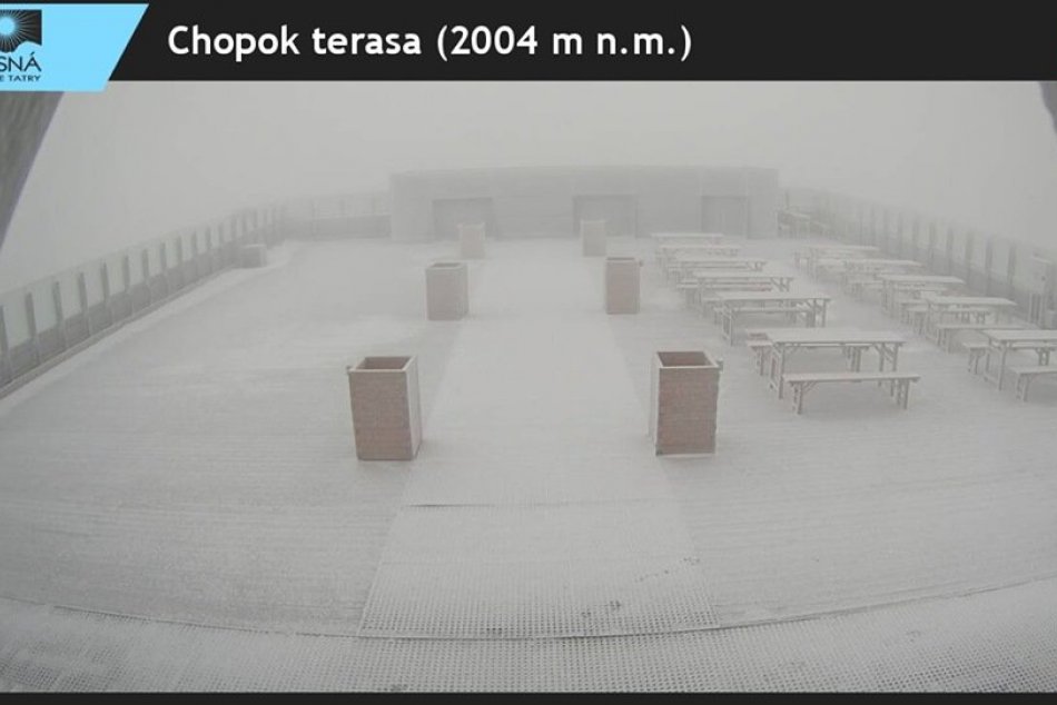 23. september 2014: Prvý sneh v stredisku Jasná