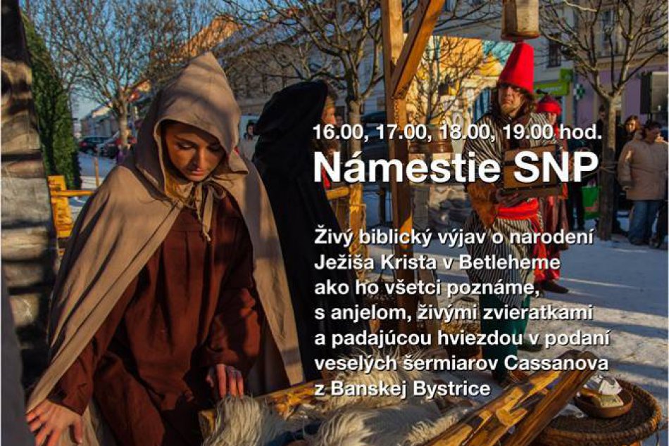 Vianočná atmosféra na námestí: Malých i veľkých Bystričanov poteší unikátny živý