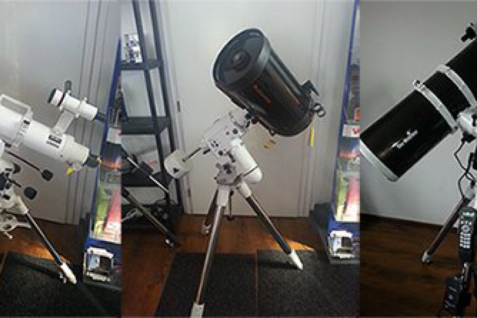 Ďalekohľady, ktoré budú slúžiť na pozorovanie zatmenia Slnka.