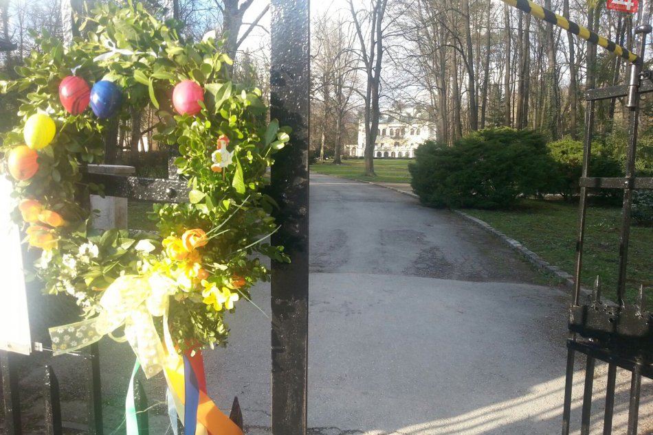 Veľkonočná výzdoba v kaštieli Betliar