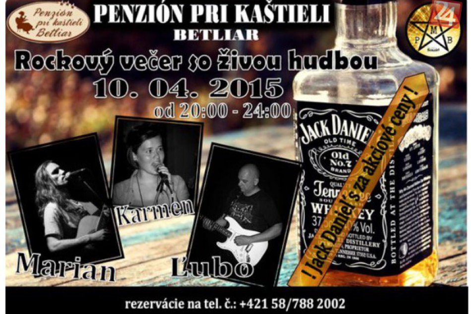 Rockový večer so živou hudbou