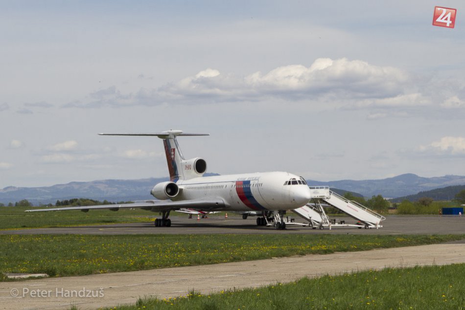 Vládny špeciál TU-154M v Poprade