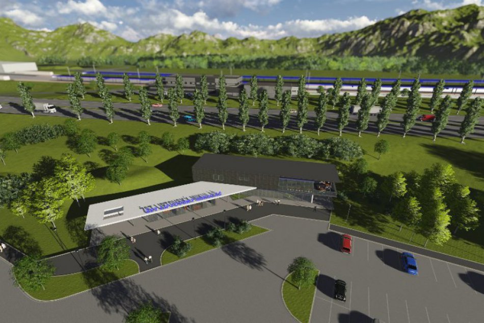 Vizuál budúcej železničnej stanice v Liptovskom Mikuláši