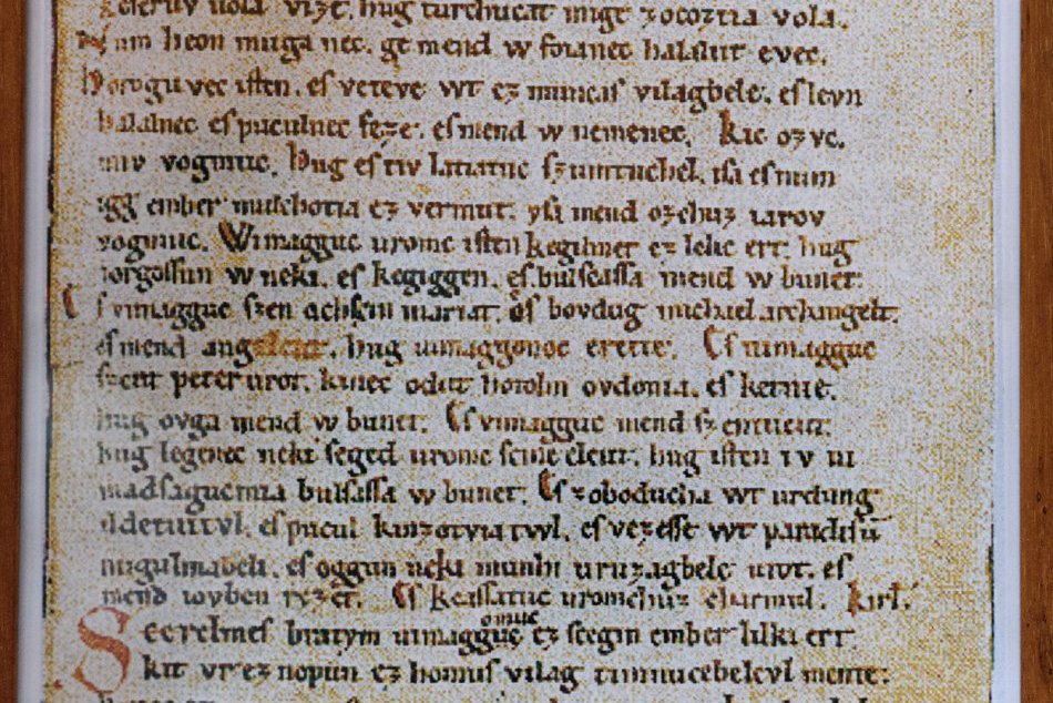 Najstarší súvislý text v maďarskom jazyku pochádza zo Slovenska: Prayov kódex ob