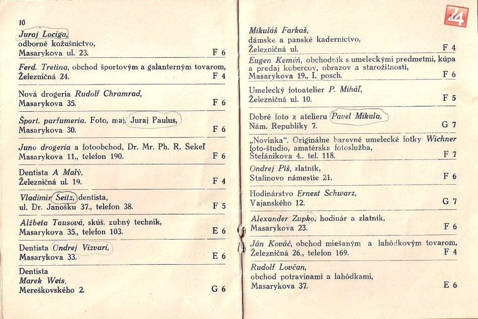 Inzerčná príručka z roku 1951 a orientácia bola hneď jednoduhšia