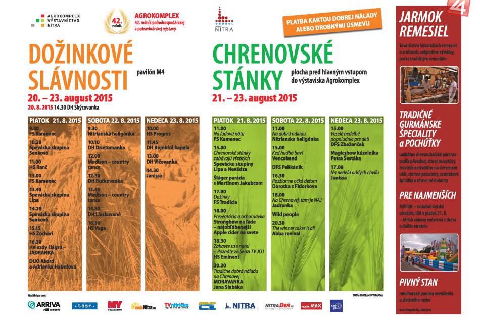 Obľúbené Chrenovské stánky sa blížia: Čo všetko nás čaká pred Agrokomplexom?