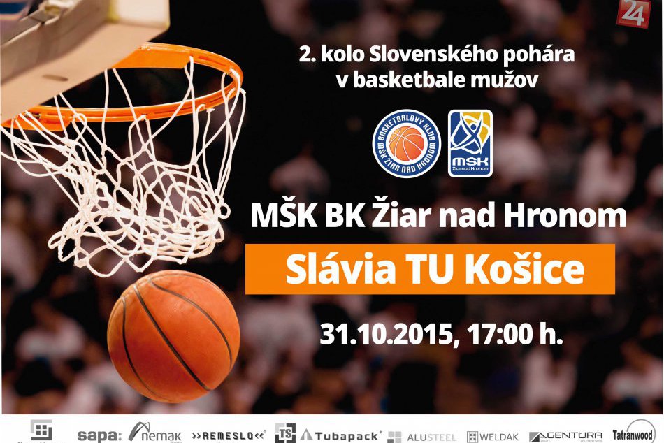 2. kolo Slovenského pohára v basketbale mužov na palubovke žiarskej haly