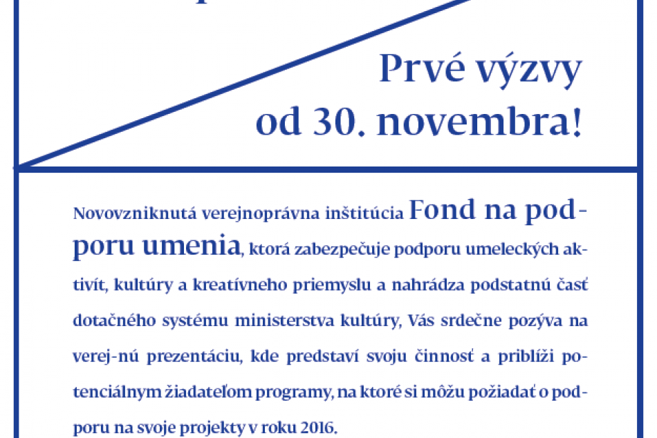 Výzva pre celú umeleckú obec