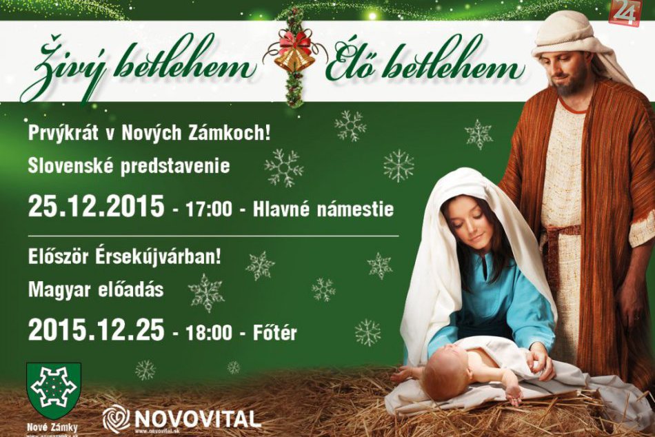 Predstavenie Živý betlehem prvýkrát v Nových Zámkoch