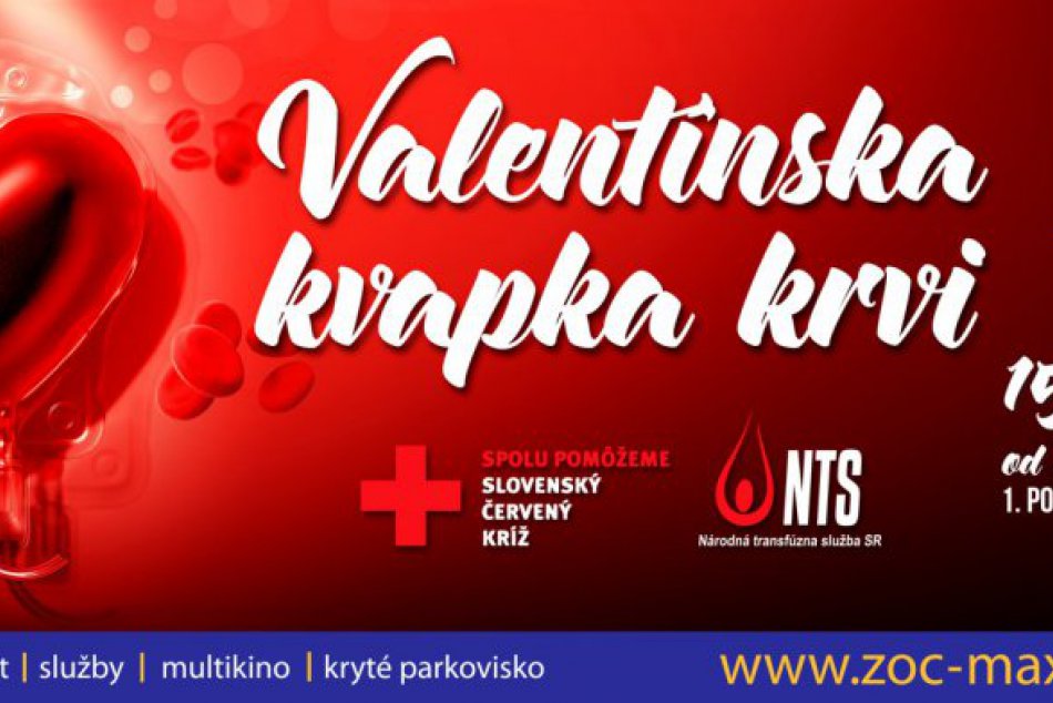 Prešovská Valentínska kvapka krvi: Prídeš aj ty a budeš hrdinom?