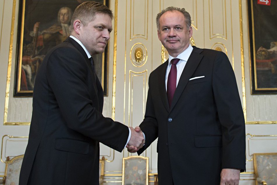 Prezident Andrej Kiska poveril Roberta Fica zostavením vlády