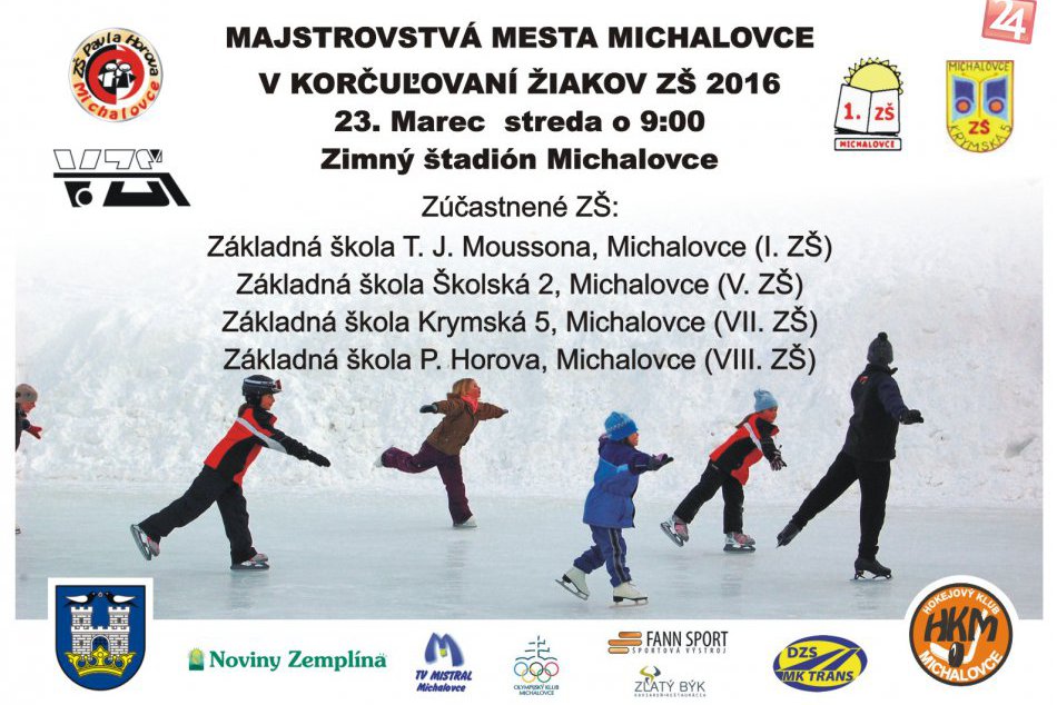 Majstrovstva mesta Michalovce v korčuľovaní žiakov