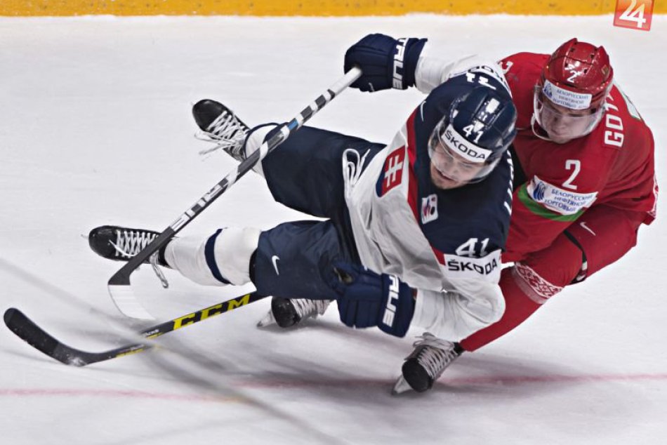 Hokejisti prehrali na MS 2016 s Bieloruskom 2:4
