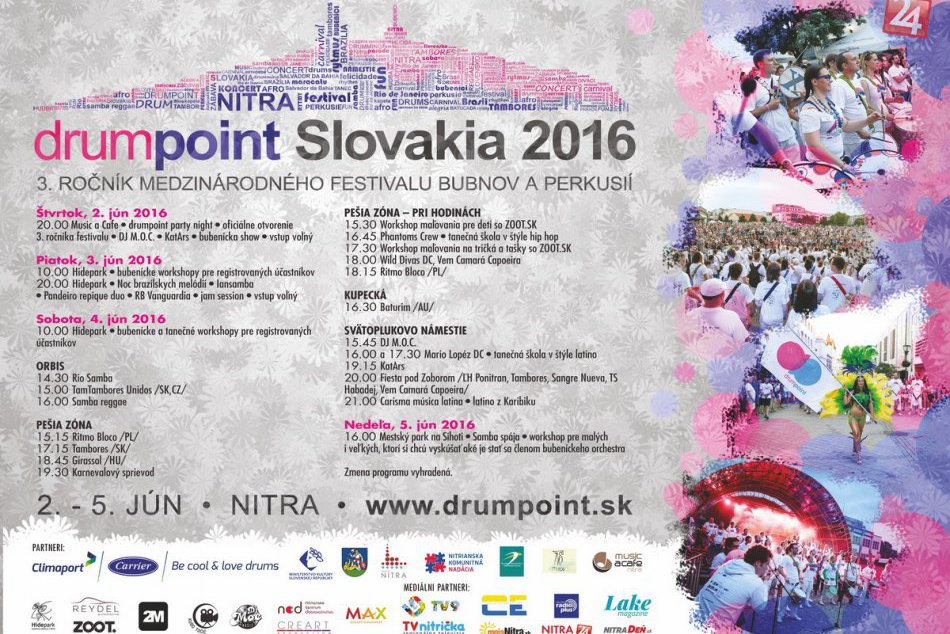 KOMPLETNÝ PROGRAM: Nitra bude dejiskom medzinárodného bubeníckeho festivalu