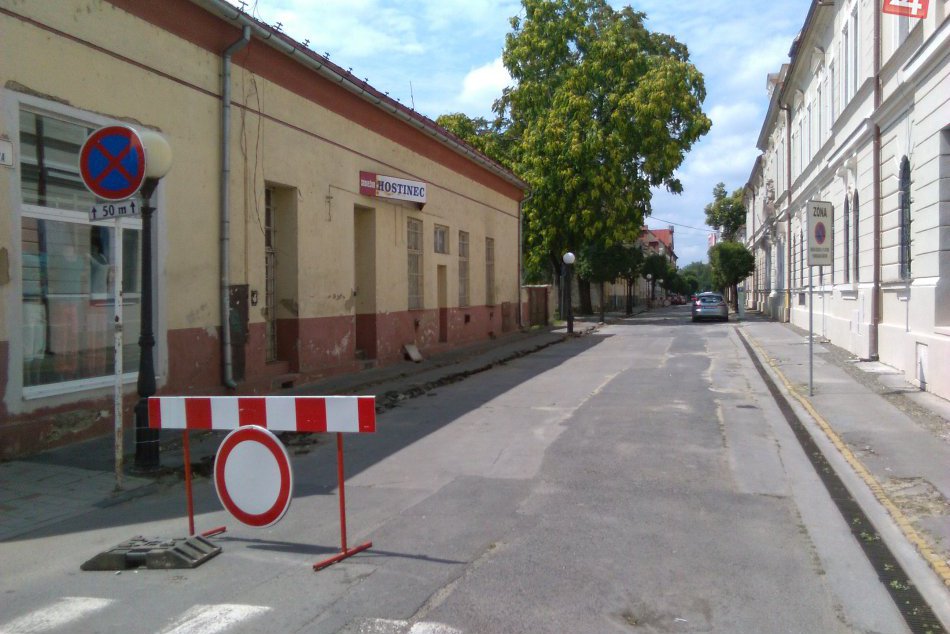 FOTO: Ulica Dr. Herza je už uzavretá.