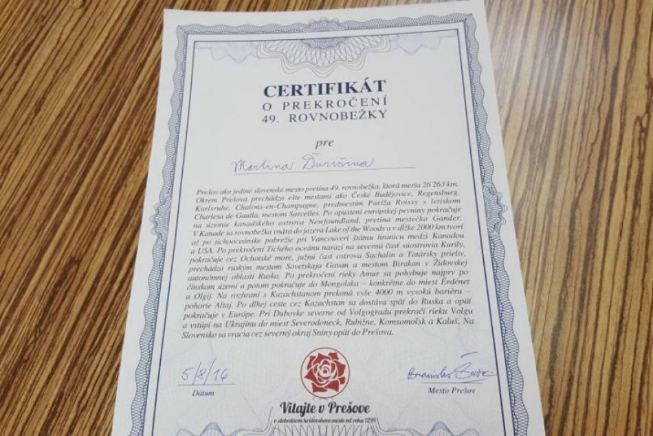 Novinka v Prešove: Ľudia môžu získať zaujímavý certifikát