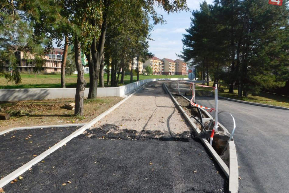 Výstavba nového cyklochodníka v Spišskej v plnom prúde