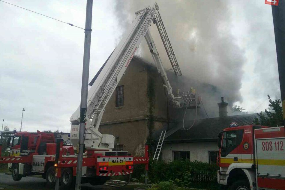 Požiar rodinného domu v Žiline