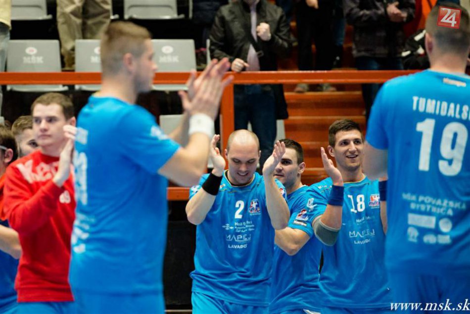 Považská Bystrica - Topoľčany (28:23): Prejavy radosti