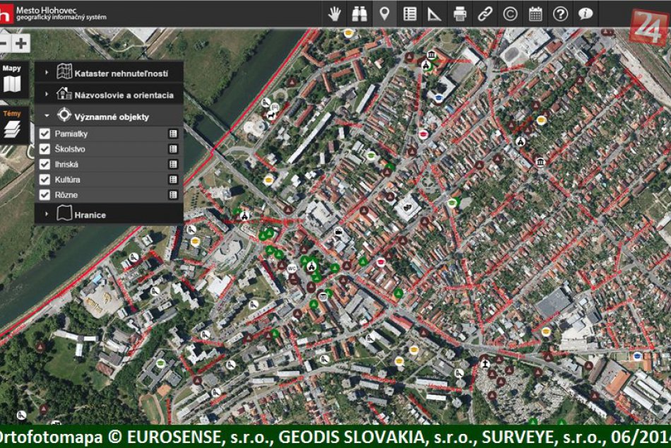 Hlohovec sprístupnil novú aplikáciu: Mapový portál mesta
