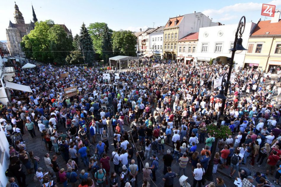 Protest na Hlavnej ulici