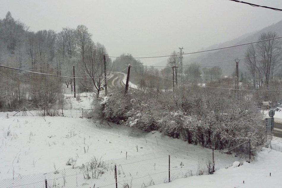 Obrazom: Husté sneženie v okrese Rožňava