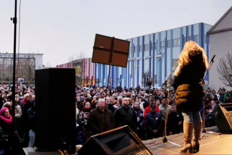 Lučenecký protest 9. marca
