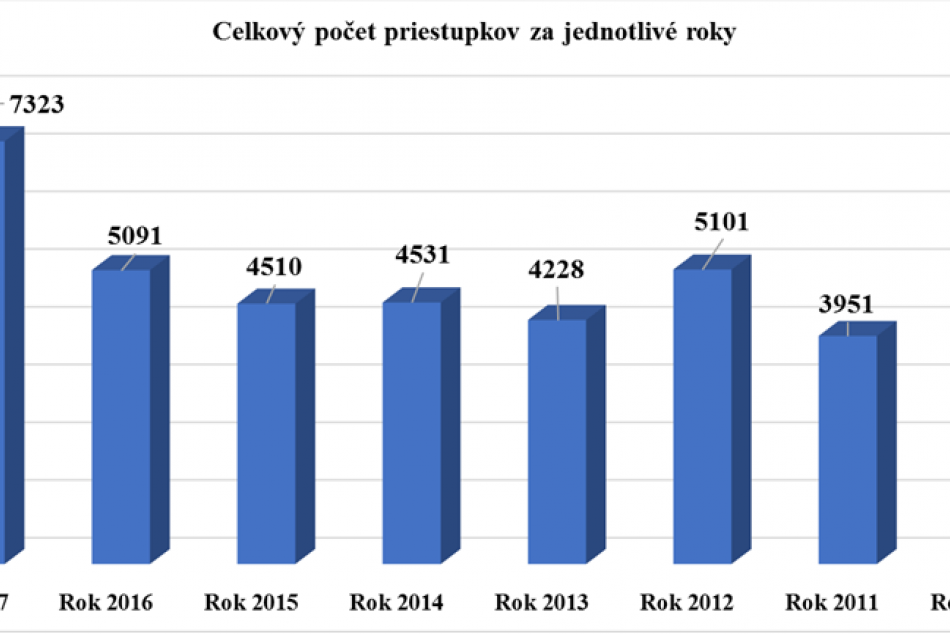 V OBRAZOCH: Výsledky práce mestskej polície za rok 2017