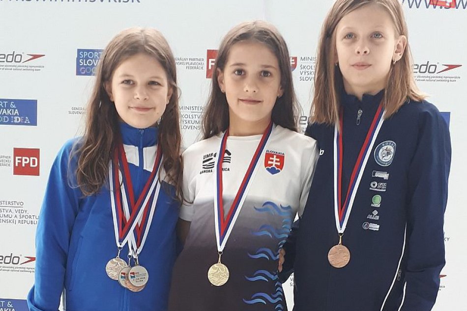 V OBRAZOCH: Plavkyňa Malíková z UMB získala 6 medailí v Slovenskom pohári žiakov