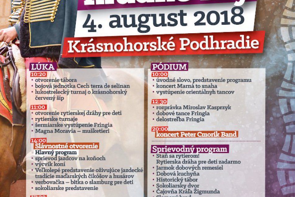 Obrazom: Krásnohorské hradné hry 2018 - program