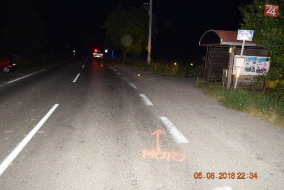 Dopravná nehoda mladého motocyklistu