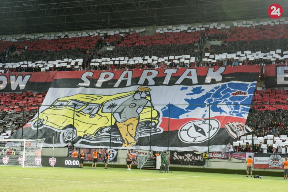 OBRAZOM: Atmosféra na zápase Spartak Trnava - Olimpija Ľubľana 1:1