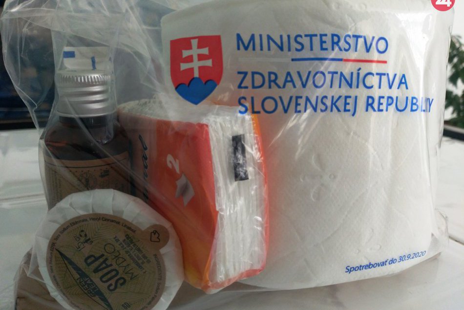 Ministerstvo dodalo do žilinskej nemocnice hygienické balíčky