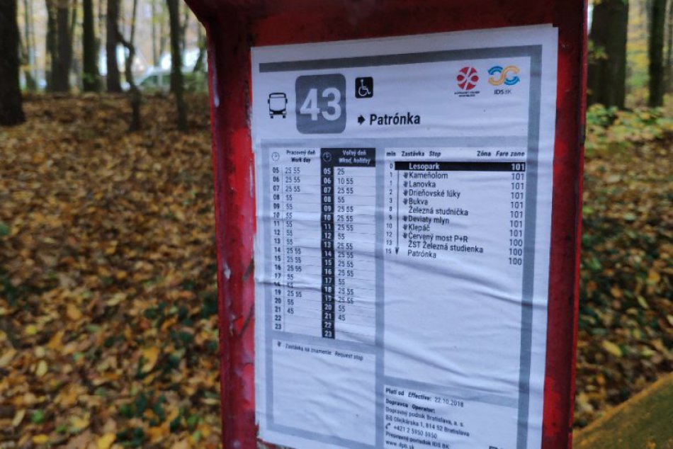 Elektrobus na linke č. 43