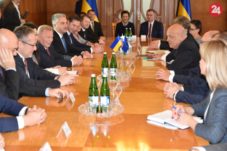 Rokovanie predsedu Prešovského kraja Milana Majerského na Ukrajine