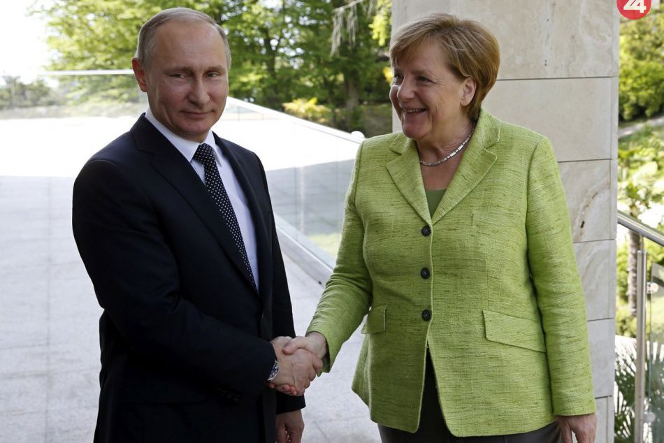 Angela Merkelová a Vladimír Putin