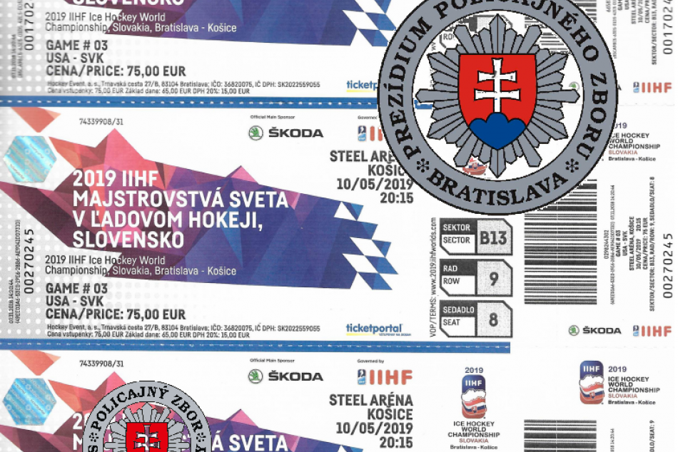 Polícia: Toto sú falošné lístky na majstrovstvá sveta v hokeji na Slovensku!