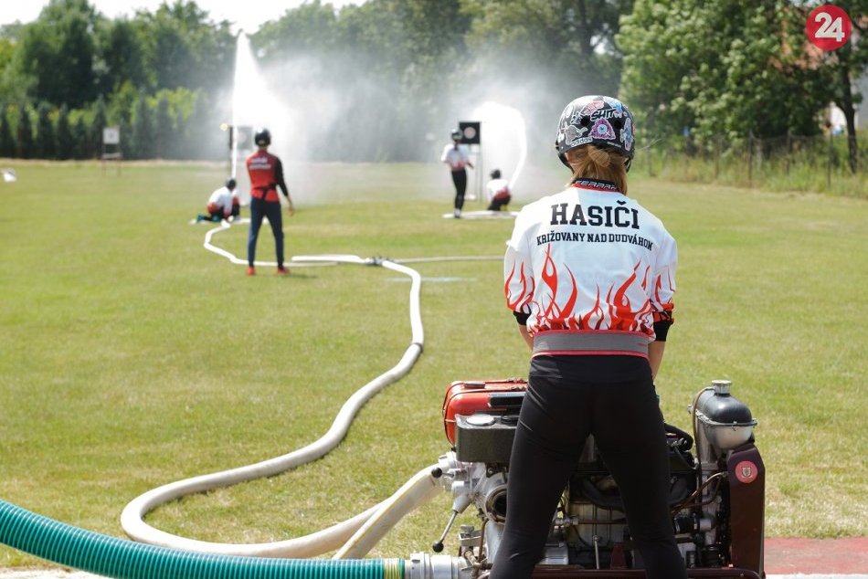 Mladí požiarnici v akcii: Pri Nitre sa konala detská hasičská súťaž, FOTO
