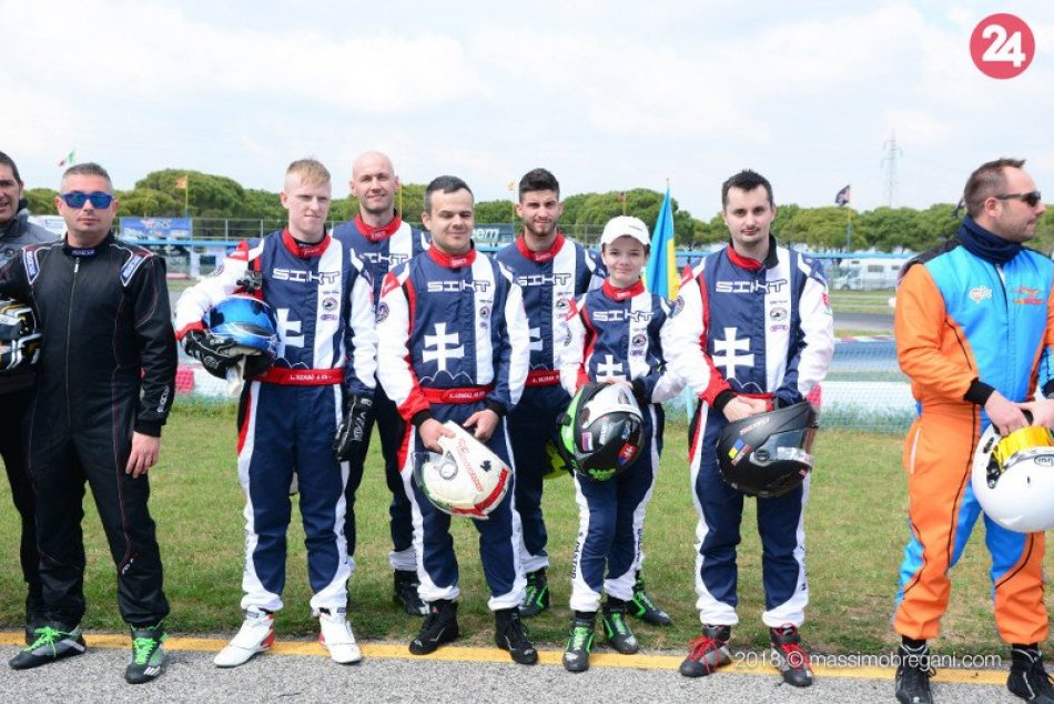Levente Szabo a SlovakIndoorKartingTeam na pretekoch v talianskom meste Jesolo