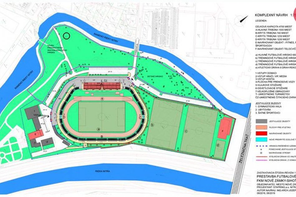 Vizualizácia návrhu revitalizácie štadióna na Sihoti
