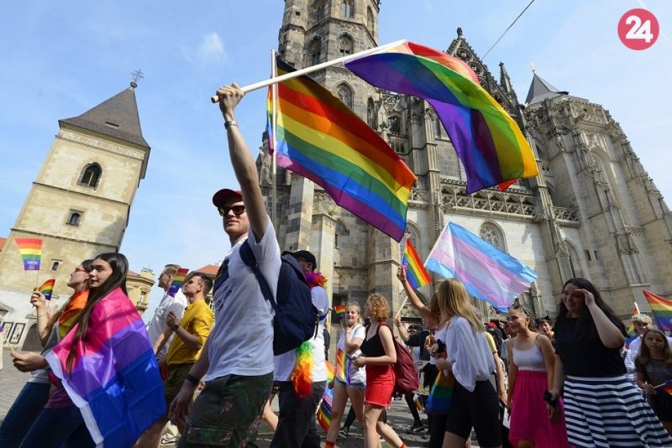 Pochod Pride v Košiciach 24. august 2019