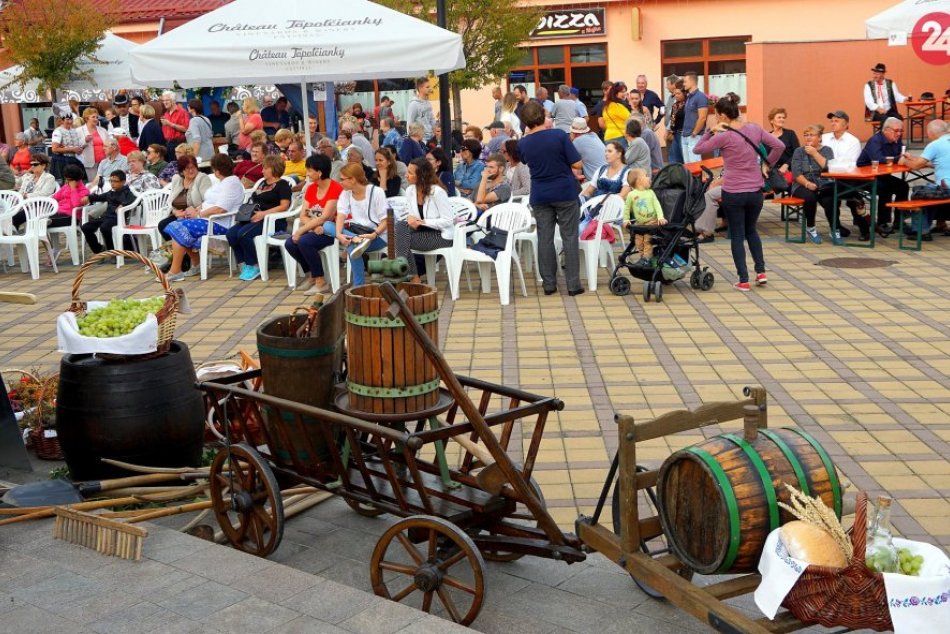 Vinobranie a folklórne slávnosti v Topoľčiankach: Zábava zachytená na ZÁBEROCH