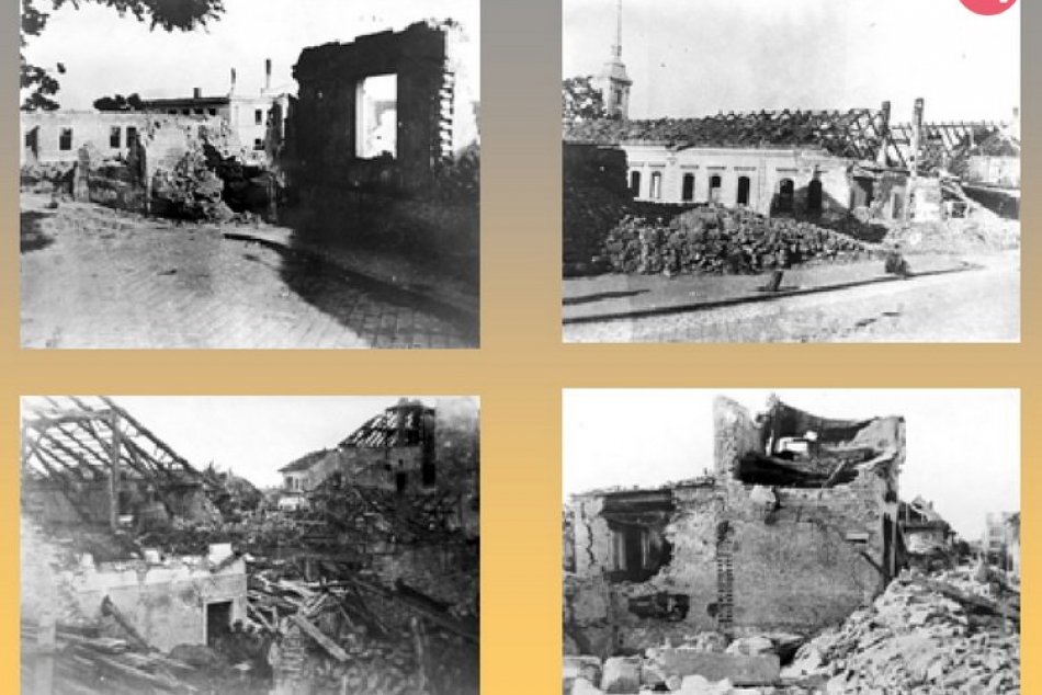 Nové Zámky po vojnovom bombardovaní